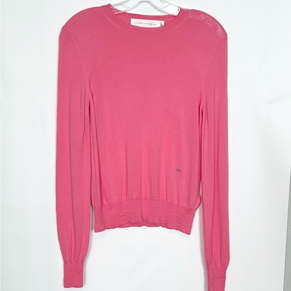 Victoria Beckham Pink Merino Wool Sweater Size 2